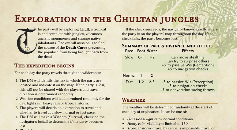 Exploration in the Chultan Jungles preview